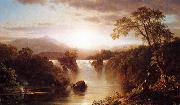 Frederic Edwin Church Landscape with Waterfall Sweden oil painting reproduction